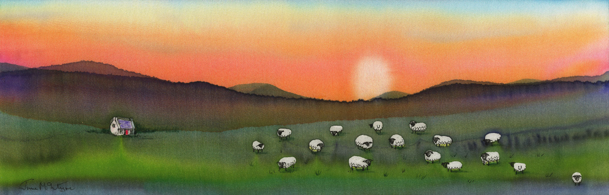 Sheep at Sunset Limited Edition